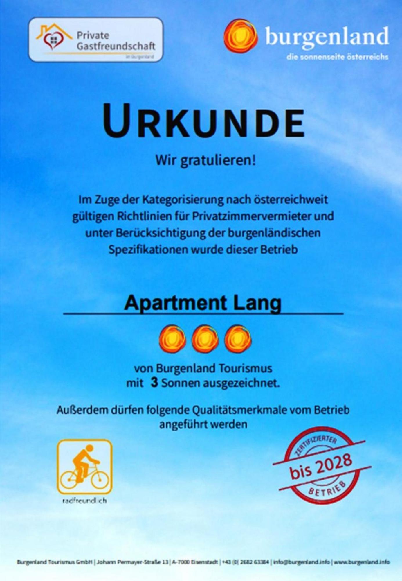 Gaestehaus Josef Lang Andau Exterior foto
